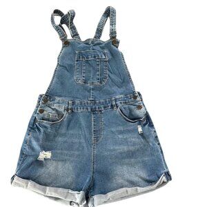 YMI  Overall Shorts/ Shortalls  size 13/31 Blue Denim
